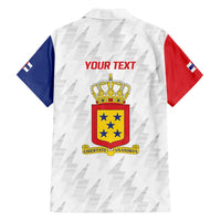 Personalized Nederlandse Antillen 1986-2010 Family Matching Long Sleeve Bodycon Dress and Hawaiian Shirt Simple Flag Style - Wonder Print Shop