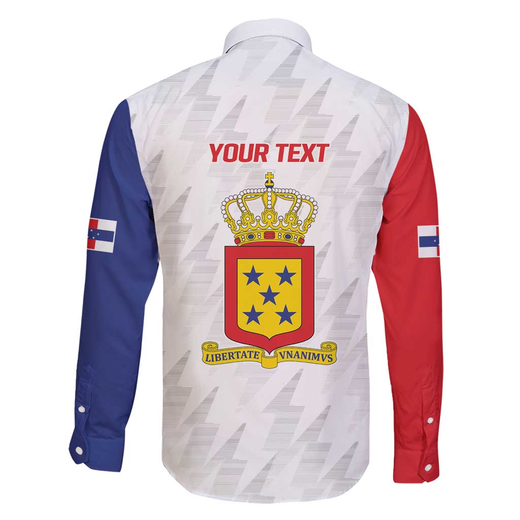 Personalized Nederlandse Antillen 1986-2010 Family Matching Long Sleeve Bodycon Dress and Hawaiian Shirt Simple Flag Style - Wonder Print Shop