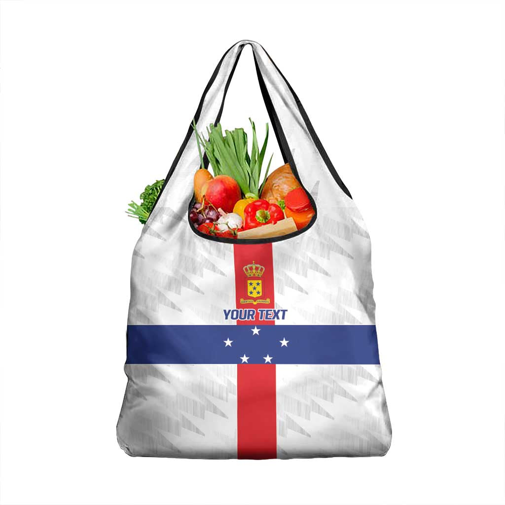Personalized Nederlandse Antillen 1986-2010 Grocery Bag Simple Flag Style - Wonder Print Shop