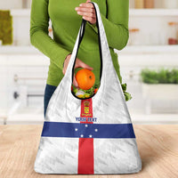 Personalized Nederlandse Antillen 1986-2010 Grocery Bag Simple Flag Style - Wonder Print Shop