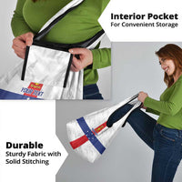 Personalized Nederlandse Antillen 1986-2010 Grocery Bag Simple Flag Style - Wonder Print Shop