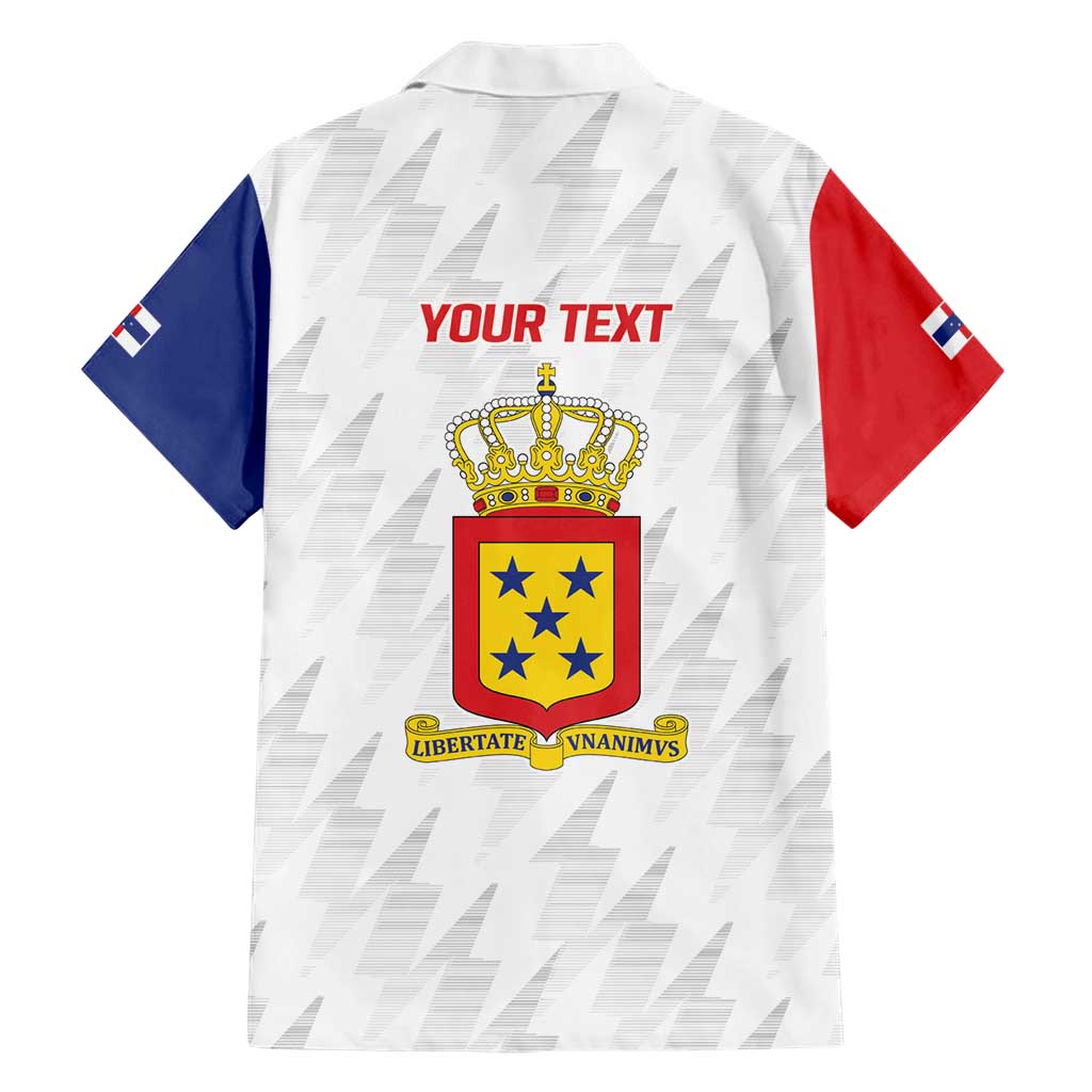 Personalized Nederlandse Antillen 1986-2010 Hawaiian Shirt Simple Flag Style - Wonder Print Shop