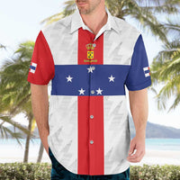 Personalized Nederlandse Antillen 1986-2010 Hawaiian Shirt Simple Flag Style - Wonder Print Shop
