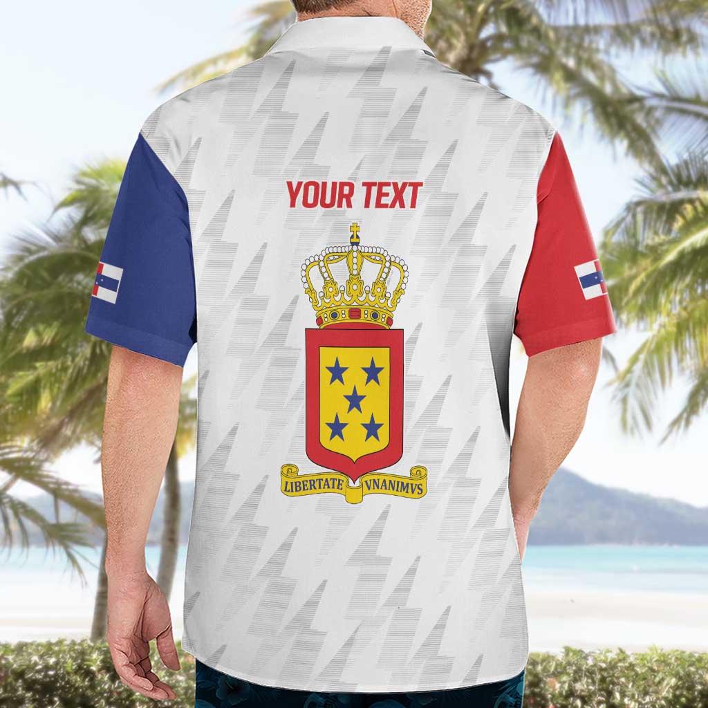 Personalized Nederlandse Antillen 1986-2010 Hawaiian Shirt Simple Flag Style - Wonder Print Shop