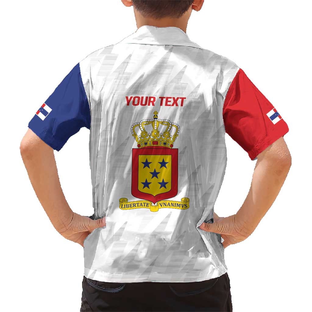 Personalized Nederlandse Antillen 1986-2010 Hawaiian Shirt Simple Flag Style - Wonder Print Shop