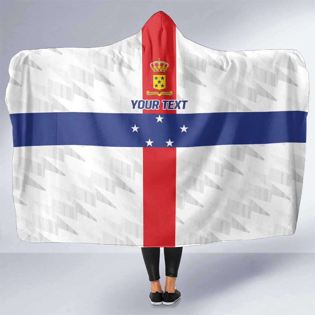 Personalized Nederlandse Antillen 1986-2010 Hooded Blanket Simple Flag Style - Wonder Print Shop