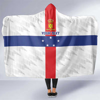Personalized Nederlandse Antillen 1986-2010 Hooded Blanket Simple Flag Style - Wonder Print Shop