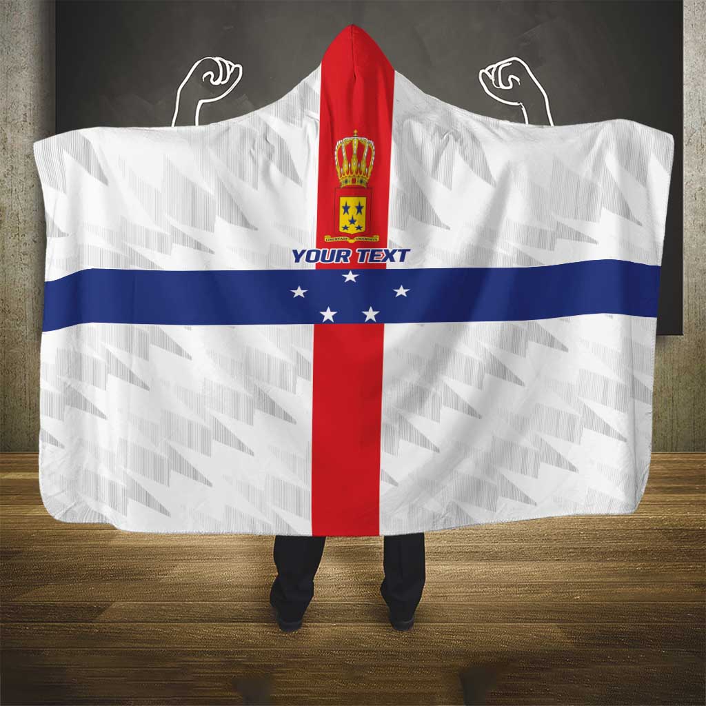 Personalized Nederlandse Antillen 1986-2010 Hooded Blanket Simple Flag Style - Wonder Print Shop