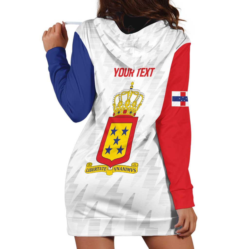 Personalized Nederlandse Antillen 1986-2010 Hoodie Dress Simple Flag Style - Wonder Print Shop