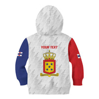 Personalized Nederlandse Antillen 1986-2010 Kid Hoodie Simple Flag Style - Wonder Print Shop