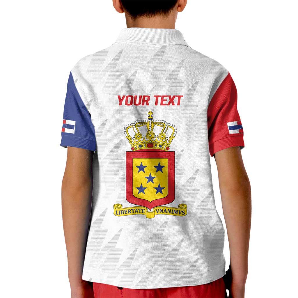 Personalized Nederlandse Antillen 1986-2010 Kid Polo Shirt Simple Flag Style - Wonder Print Shop