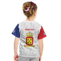Personalized Nederlandse Antillen 1986-2010 Kid T Shirt Simple Flag Style - Wonder Print Shop