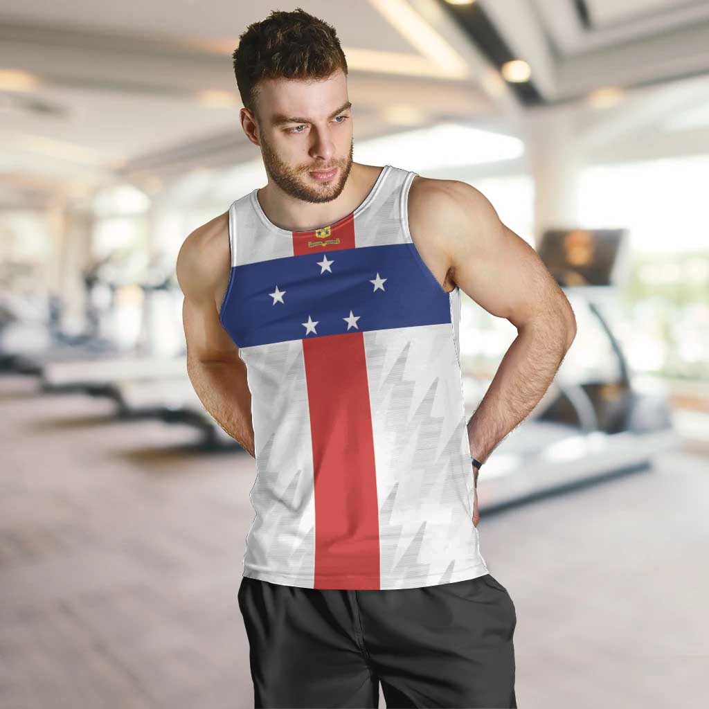 Personalized Nederlandse Antillen 1986-2010 Men Tank Top Simple Flag Style - Wonder Print Shop