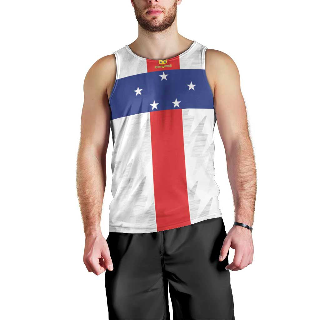Personalized Nederlandse Antillen 1986-2010 Men Tank Top Simple Flag Style - Wonder Print Shop