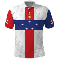 Personalized Nederlandse Antillen 1986-2010 Polo Shirt Simple Flag Style - Wonder Print Shop