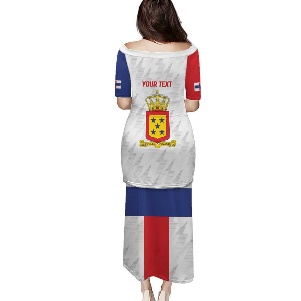 Personalized Nederlandse Antillen 1986-2010 Puletasi Simple Flag Style - Wonder Print Shop