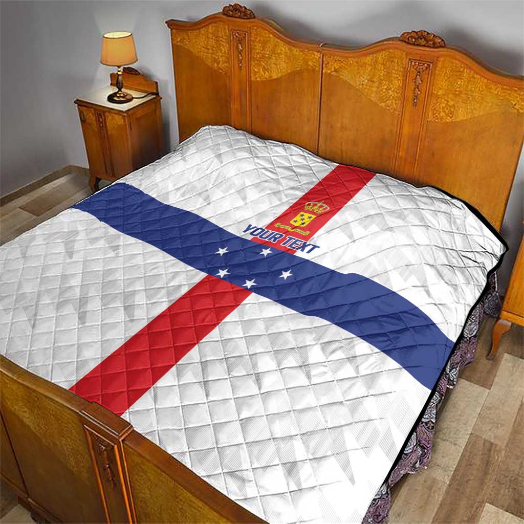Personalized Nederlandse Antillen 1986-2010 Quilt Simple Flag Style - Wonder Print Shop