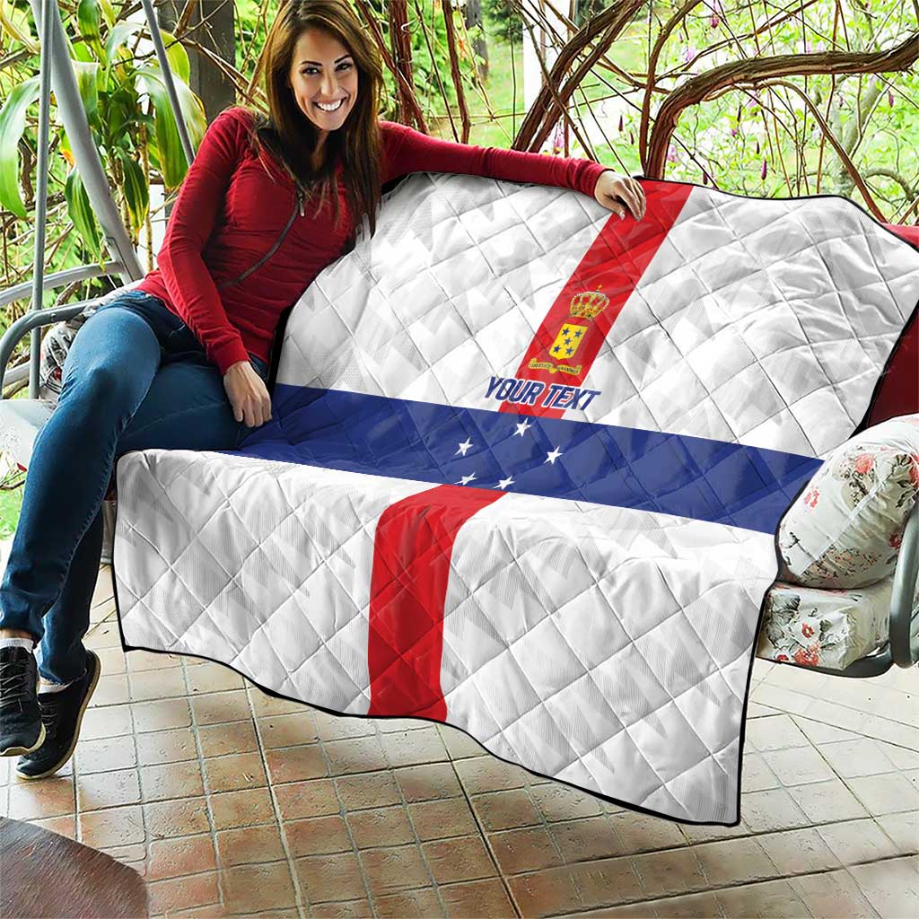 Personalized Nederlandse Antillen 1986-2010 Quilt Simple Flag Style - Wonder Print Shop