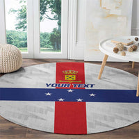 Personalized Nederlandse Antillen 1986-2010 Round Carpet Simple Flag Style - Wonder Print Shop