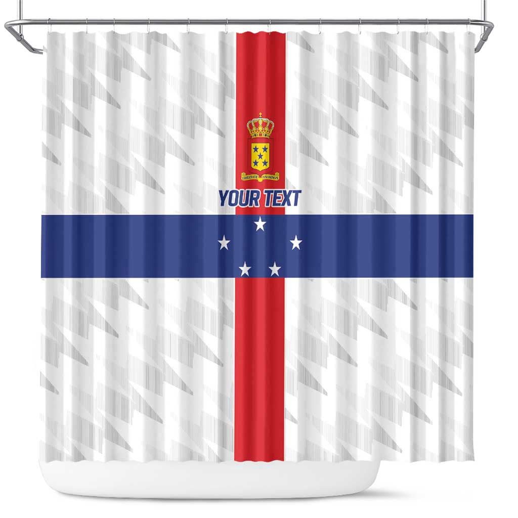 Personalized Nederlandse Antillen 1986-2010 Shower Curtain Simple Flag Style - Wonder Print Shop