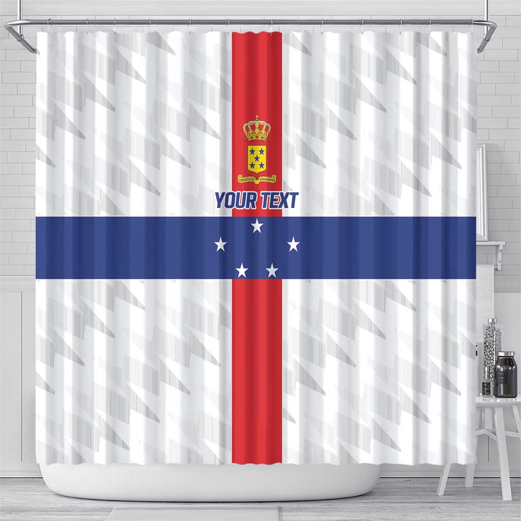 Personalized Nederlandse Antillen 1986-2010 Shower Curtain Simple Flag Style - Wonder Print Shop