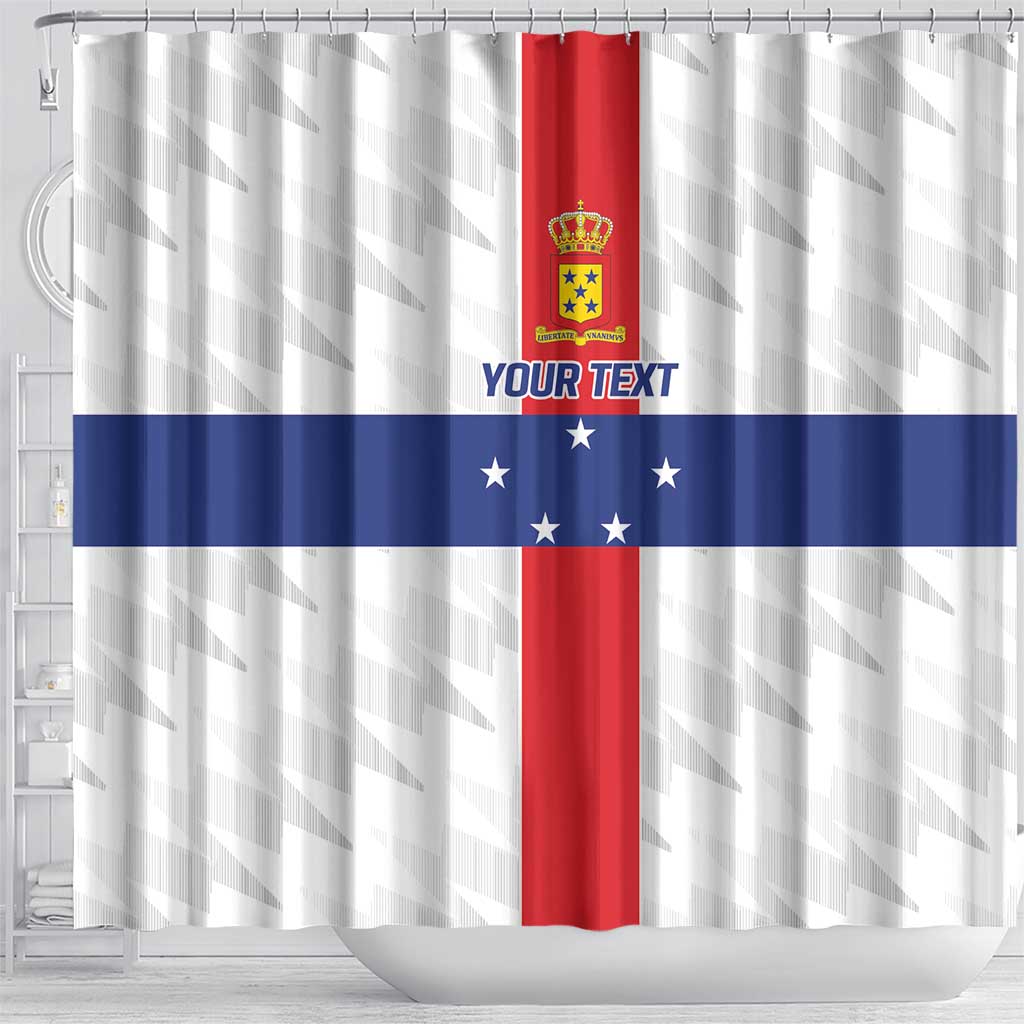 Personalized Nederlandse Antillen 1986-2010 Shower Curtain Simple Flag Style - Wonder Print Shop