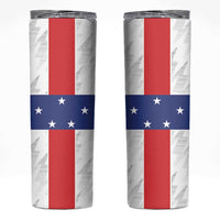 Personalized Nederlandse Antillen 1986-2010 Skinny Tumbler Simple Flag Style - Wonder Print Shop