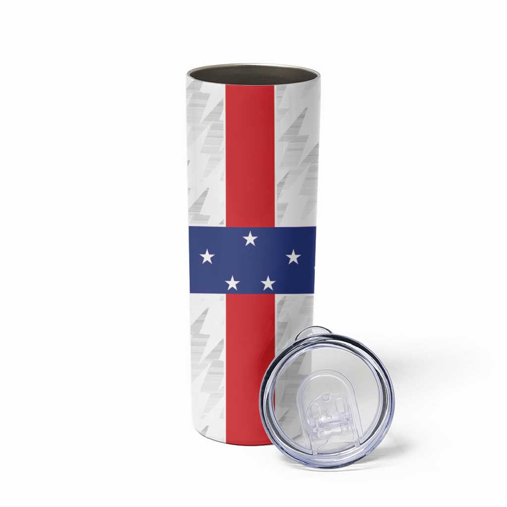 Personalized Nederlandse Antillen 1986-2010 Skinny Tumbler Simple Flag Style - Wonder Print Shop