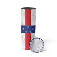 Personalized Nederlandse Antillen 1986-2010 Skinny Tumbler Simple Flag Style - Wonder Print Shop