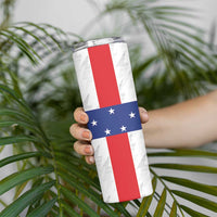 Personalized Nederlandse Antillen 1986-2010 Skinny Tumbler Simple Flag Style - Wonder Print Shop