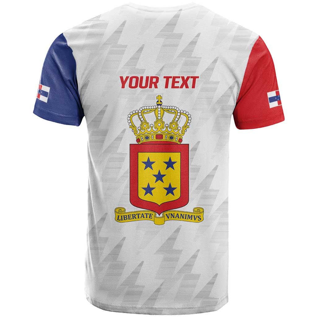 Personalized Nederlandse Antillen 1986-2010 T Shirt Simple Flag Style - Wonder Print Shop