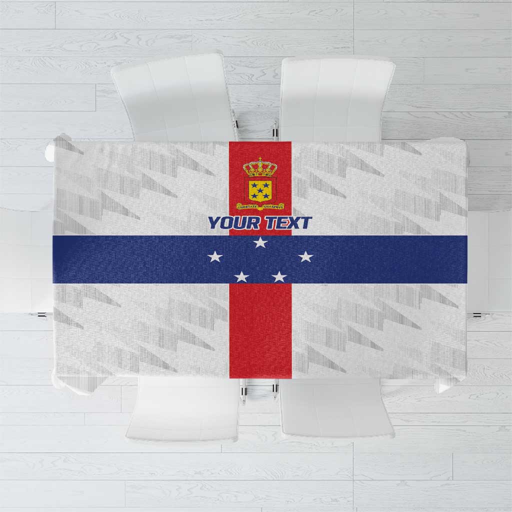 Personalized Nederlandse Antillen 1986-2010 Tablecloth Simple Flag Style - Wonder Print Shop