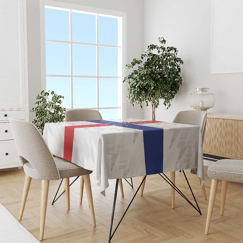 Personalized Nederlandse Antillen 1986-2010 Tablecloth Simple Flag Style - Wonder Print Shop