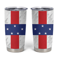 Personalized Nederlandse Antillen 1986-2010 Tumbler Cup Simple Flag Style - Wonder Print Shop