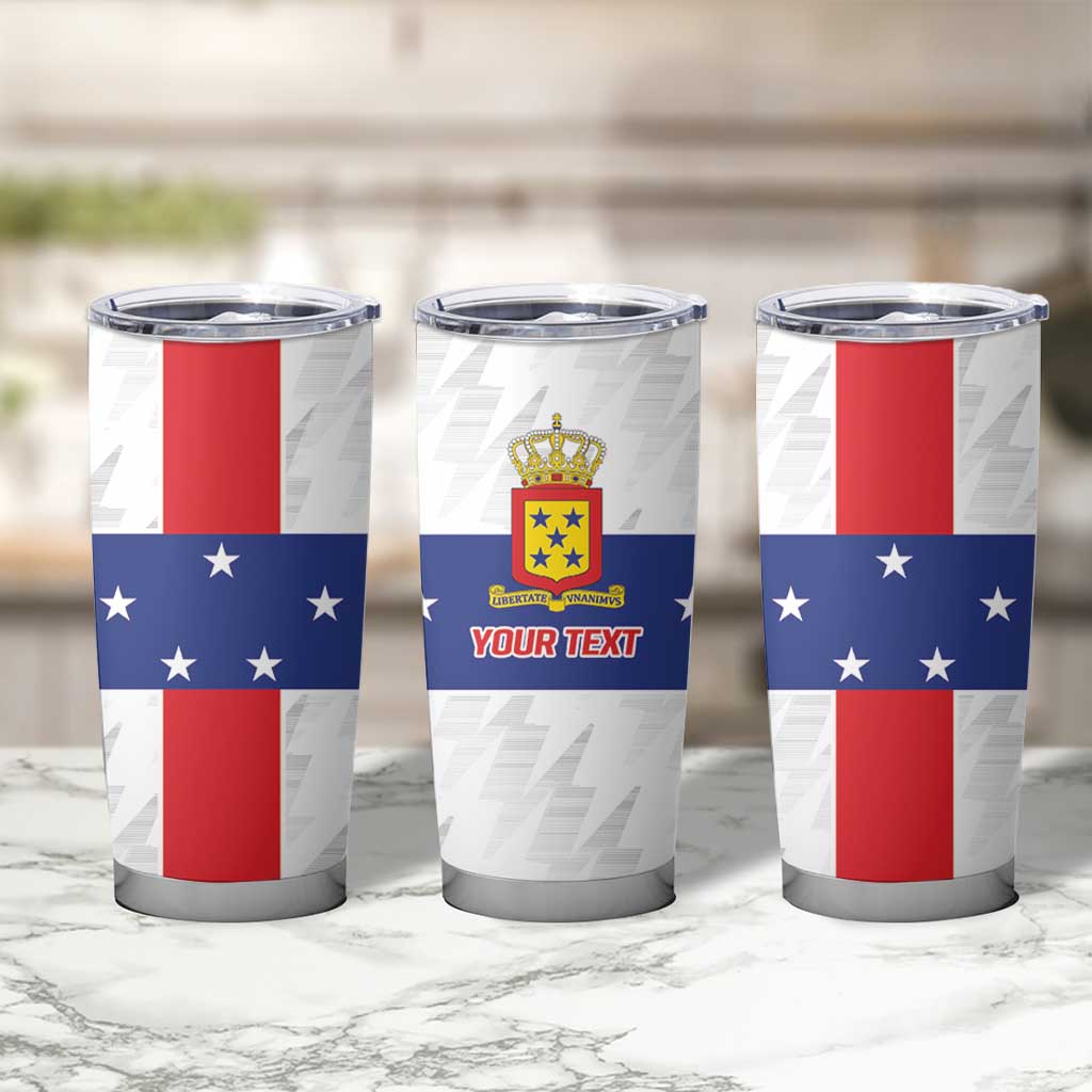 Personalized Nederlandse Antillen 1986-2010 Tumbler Cup Simple Flag Style - Wonder Print Shop