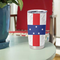 Personalized Nederlandse Antillen 1986-2010 Tumbler Cup Simple Flag Style - Wonder Print Shop