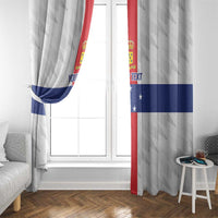 Personalized Nederlandse Antillen 1986-2010 Window Curtain Simple Flag Style - Wonder Print Shop