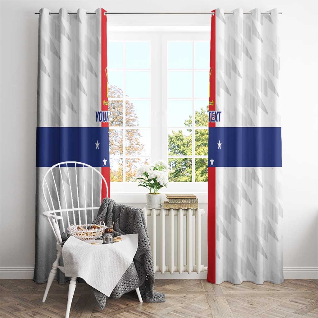Personalized Nederlandse Antillen 1986-2010 Window Curtain Simple Flag Style - Wonder Print Shop