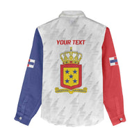 Personalized Nederlandse Antillen 1986-2010 Women Casual Shirt Simple Flag Style - Wonder Print Shop