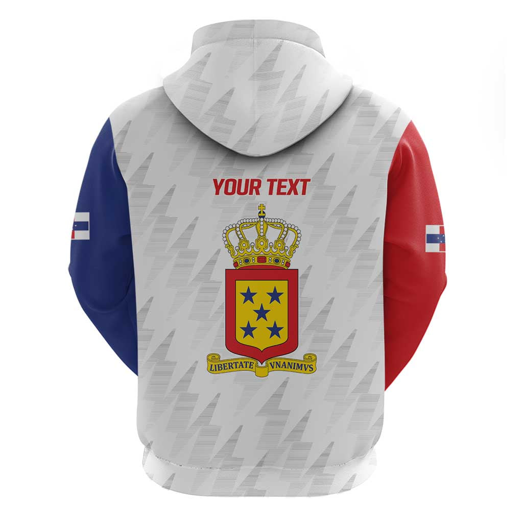 Personalized Nederlandse Antillen 1986-2010 Zip Hoodie Simple Flag Style - Wonder Print Shop