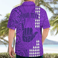 Personalised Strong Maui Hawaiian Shirt Good Living Hawaii with Shaka Sign Kakau Tribal Purple - Wonder Print Shop