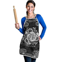 Personalized Anglesey Ynys Mon Apron Black Standing Stone Celtic-inspired - Wonder Print Shop