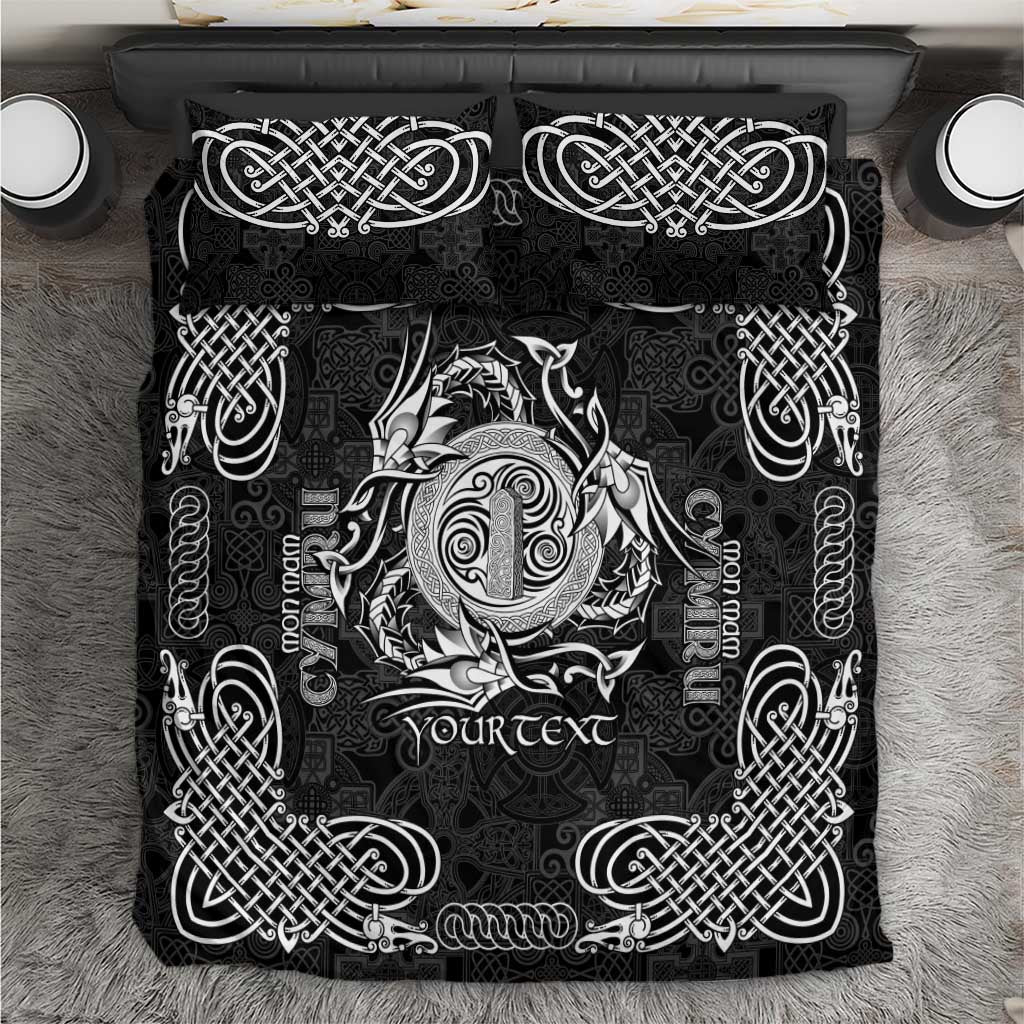 Personalized Anglesey Ynys Mon Bedding Set Black Standing Stone Celtic-inspired - Wonder Print Shop