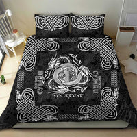Personalized Anglesey Ynys Mon Bedding Set Black Standing Stone Celtic-inspired - Wonder Print Shop