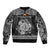 Personalized Anglesey Ynys Mon Bomber Jacket Black Standing Stone Celtic-inspired - Wonder Print Shop