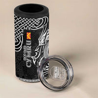 Personalized Anglesey Ynys Mon 4 in 1 Can Cooler Tumbler Black Standing Stone Celtic-inspired - Wonder Print Shop