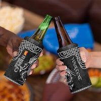 Personalized Anglesey Ynys Mon 4 in 1 Can Cooler Tumbler Black Standing Stone Celtic-inspired - Wonder Print Shop