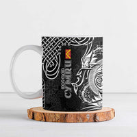Personalized Anglesey Ynys Mon Ceramic Mug Black Standing Stone Celtic-inspired - Wonder Print Shop