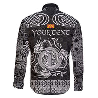 Personalized Anglesey Ynys Mon Family Matching Puletasi and Hawaiian Shirt Black Standing Stone Celtic-inspired - Wonder Print Shop