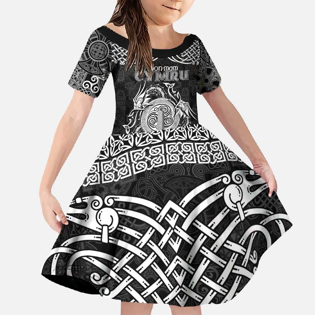 Personalized Anglesey Ynys Mon Family Matching Summer Maxi Dress and Hawaiian Shirt Black Standing Stone Celtic-inspired - Wonder Print Shop